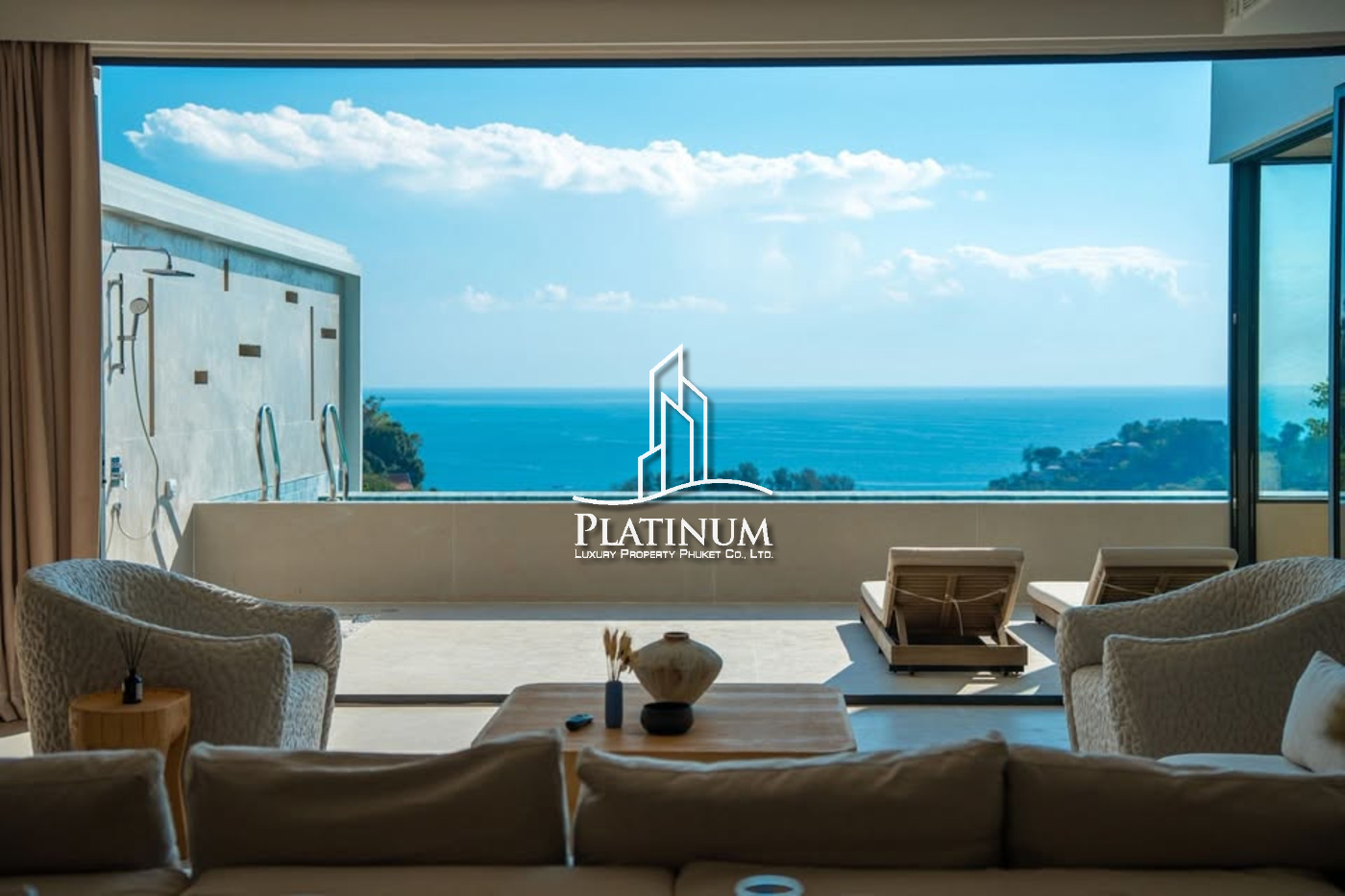🌊 Seaview 4-Bedroom Penthouse with Private Pool – Kamala