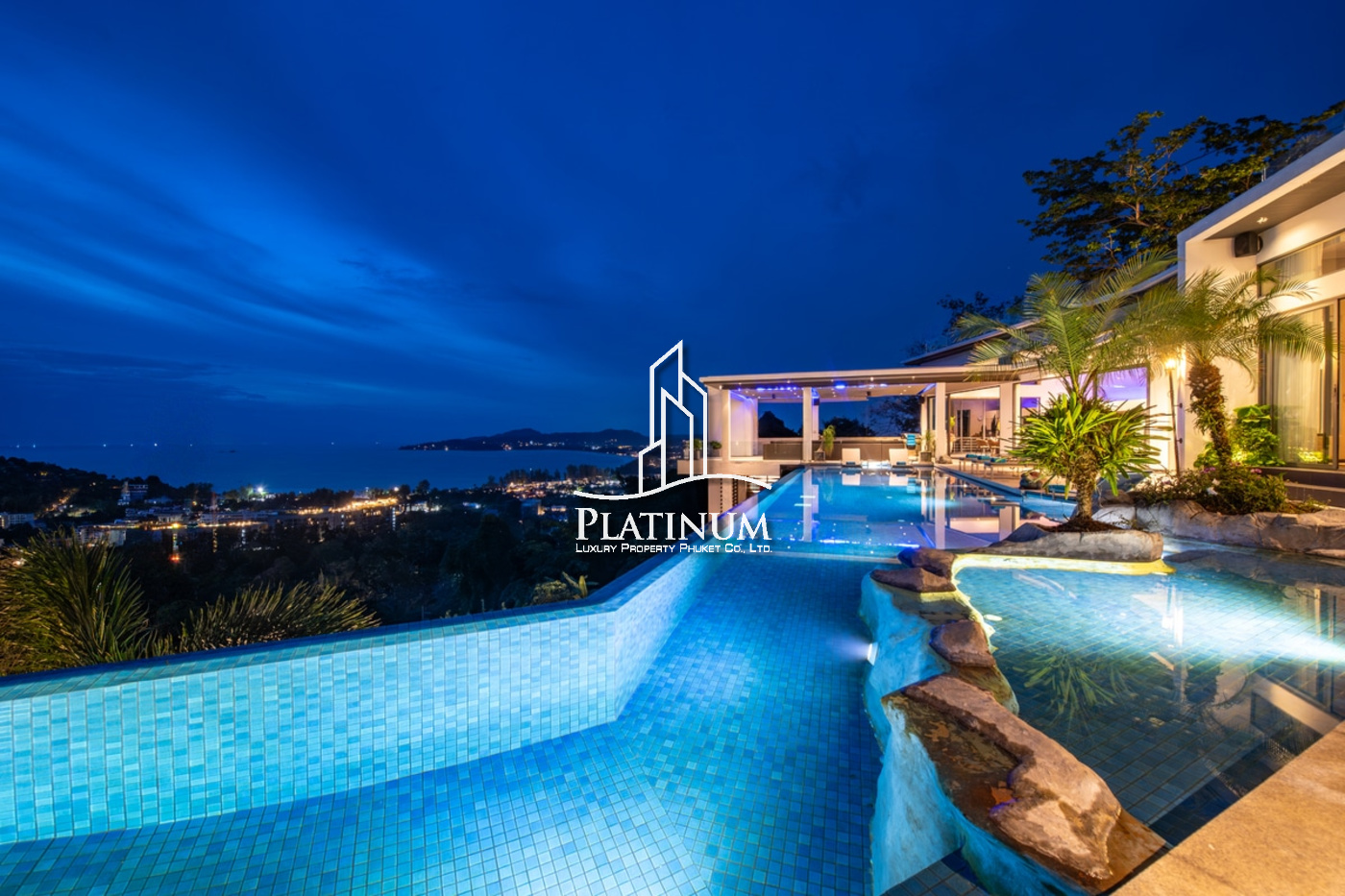 🌊 9-Bedroom Hilltop Seaview Pool Villa for Rent – Surin Beach, Phuket